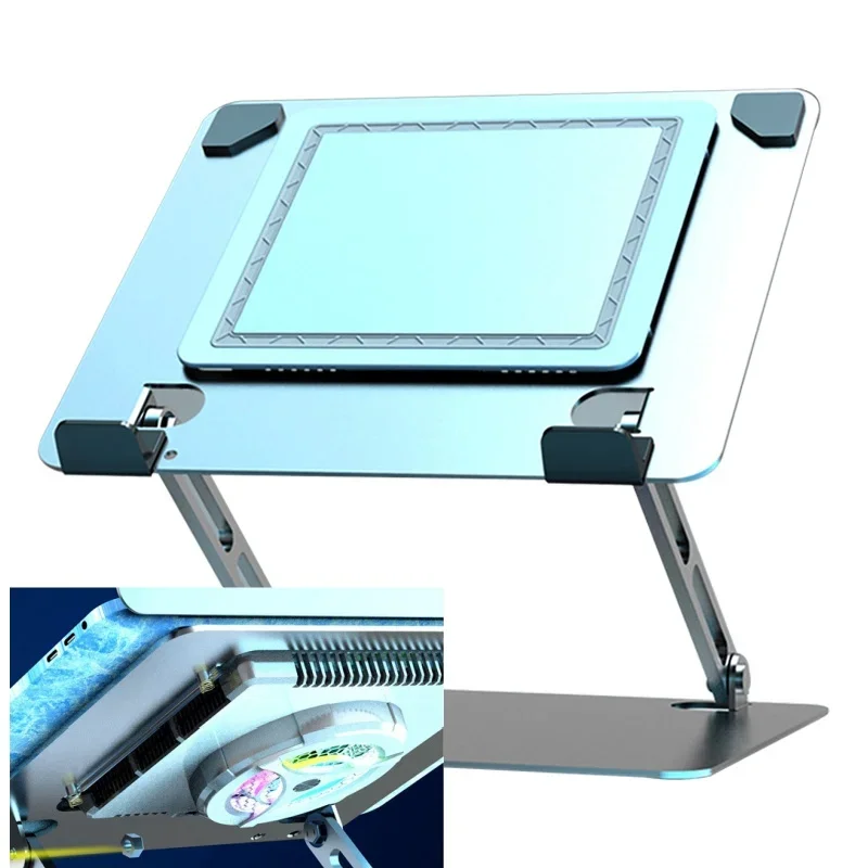 Cooling Stand Tablet - 在庫あり タブレットスタンド デスクライザー 調節可能なデスクトップ 半導体冷却ファン ラジエーター