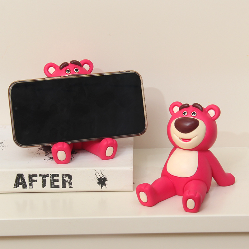 Tablet Cute Accessories - 新しいロッツォ携帯電話ホルダー樹脂製キュートな漫画カワイイオーナメントタブレットガールギフトアニメアクセサリーおもちゃ