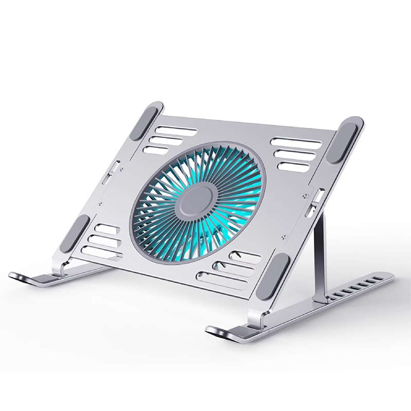 Cooling Stand Tablet - 高さ調節可能、折りたたみ式、アルミ製、最大5kgまで対応、10～17.3インチのノートパソコン用冷却スタンド。オフィスやホテルでの使用に最適。OEM対応、大量注文も可能。タブレットホルダーとしても使用可能。