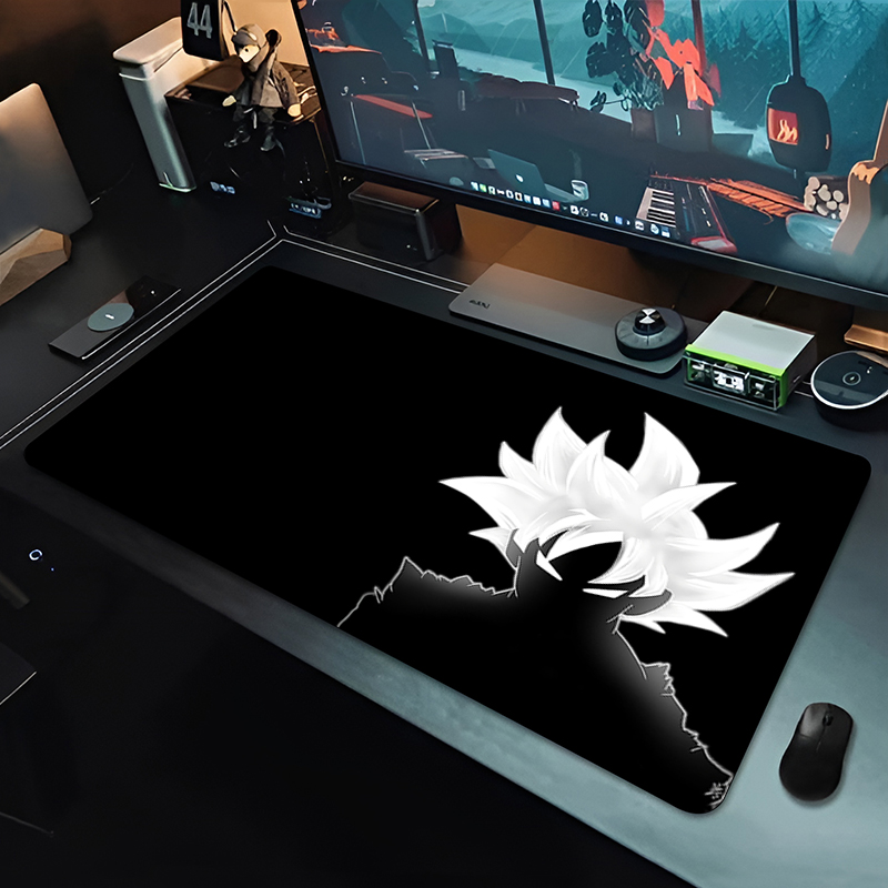 DBZ ブラックアニメマウスパッドドラゴンボール大型 PC  - Tablet Cute Accessories のレビューと価格