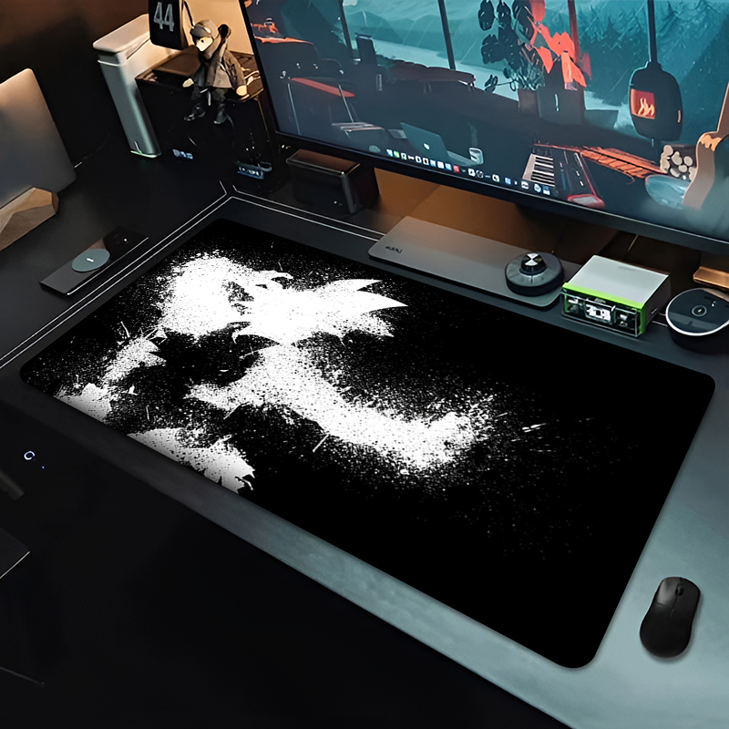 DBZ ブラックアニメマウスパッドドラゴンボール大型 PC  - Tablet Cute Accessories のレビューと価格