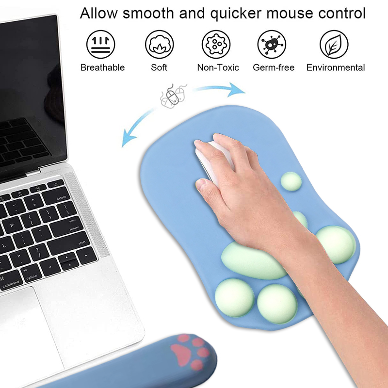 素敵な人間工学に基づいた猫のマウスパッド,シリコン,デスクト - Tablet Lap Desk のレビューと価格