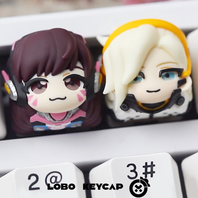 OW キリコ & D.Va 樹脂アーティザンキーキャップ D - Tablet Cute Accessories のレビューと価格