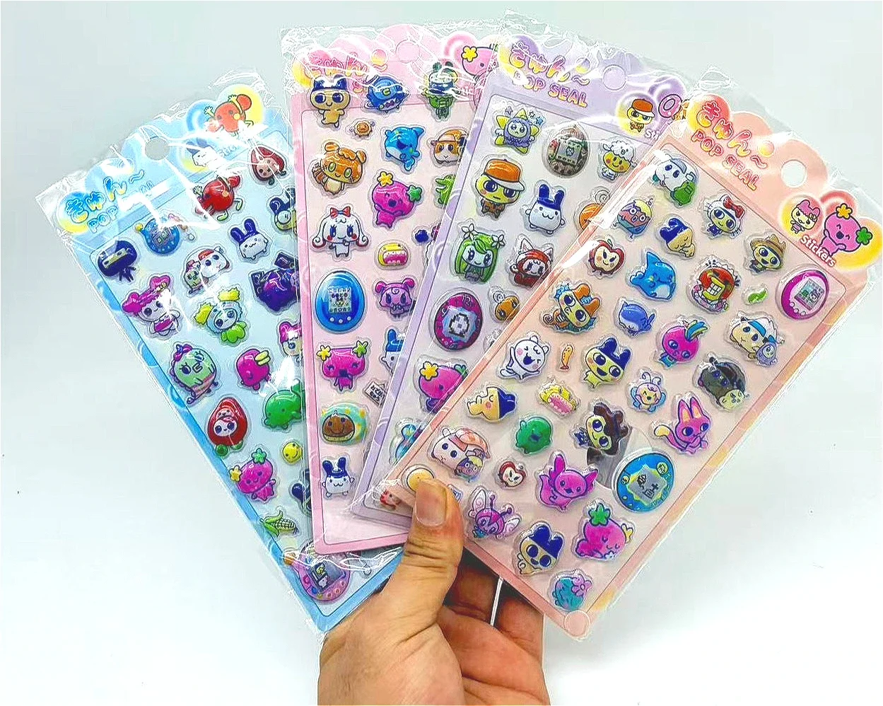 新しい3D立体ホロステッカー - かわいいアニメキャラクター - Tablet Cute Accessories のレビューと価格
