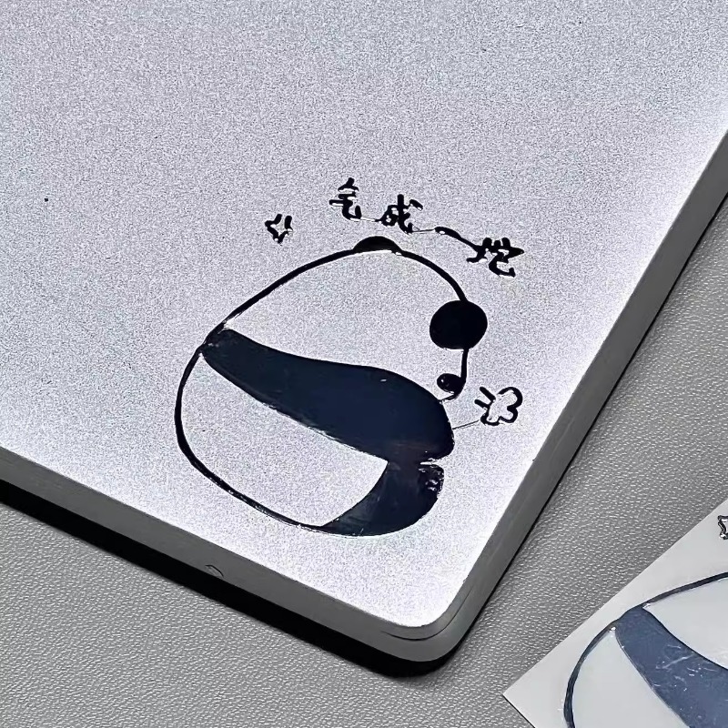 3 個のかわいい 3D ステレオリアルメタルパンダステッカー - Tablet Cute Accessories のレビューと価格