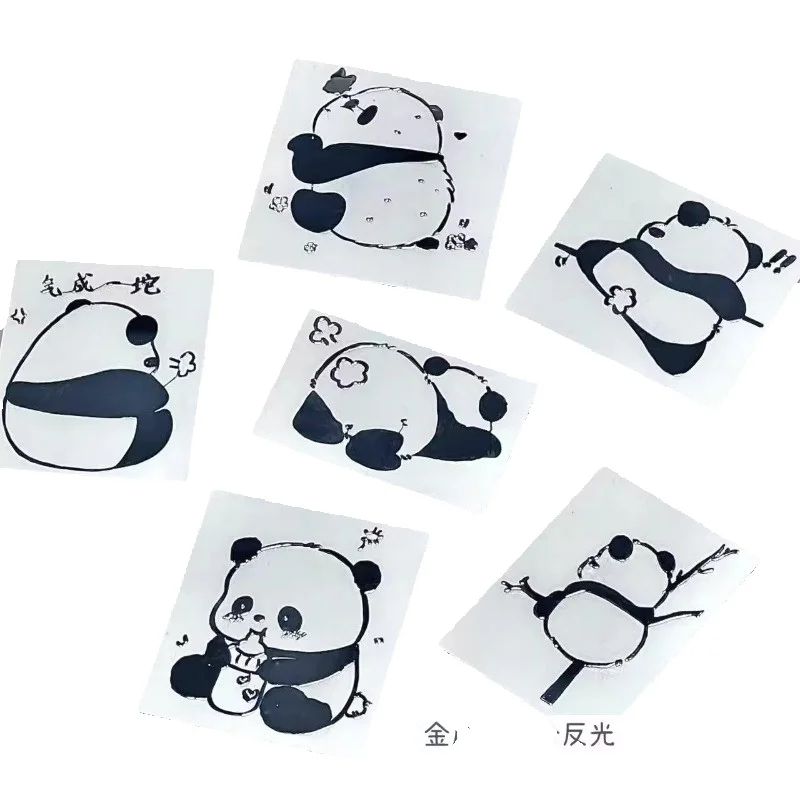 3 個のかわいい 3D ステレオリアルメタルパンダステッカー - Tablet Cute Accessories のレビューと価格