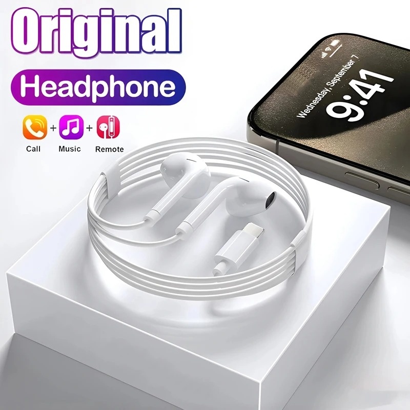 Apple iPhone 15 14 11 12 13 Pr - Wired Earphone Lightning のレビューと価格