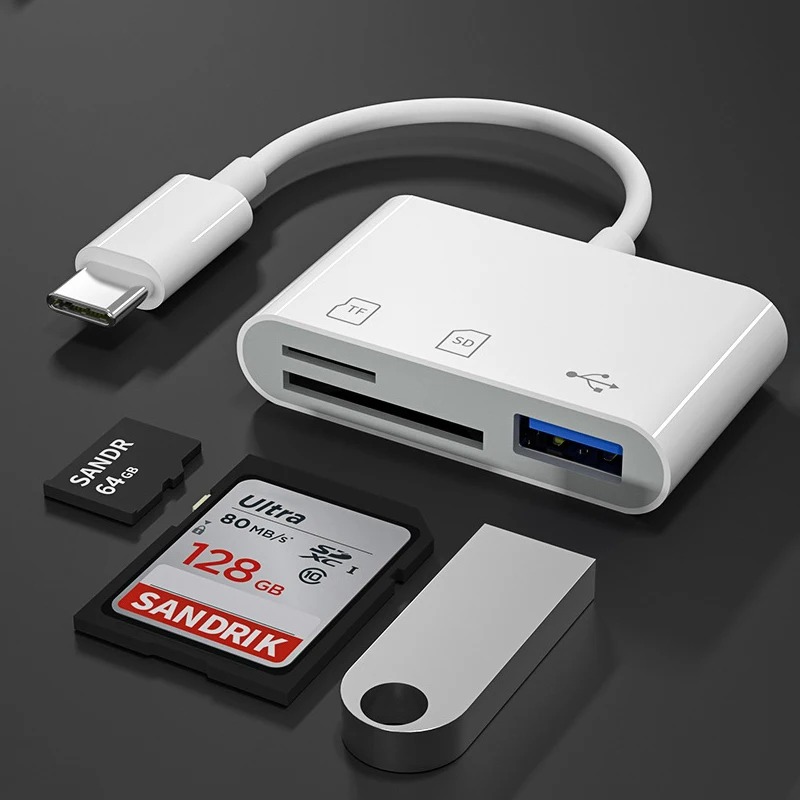 3 in 1 Type-C - USB-C OTGアダプター - Usb Hub Type C のレビューと価格