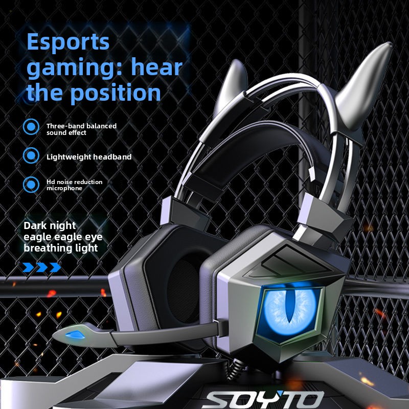 カスタムオーバーイヤー有線ヘッドホン PCゲーム eスポーツ - Wired Earphone Lightning のレビューと価格