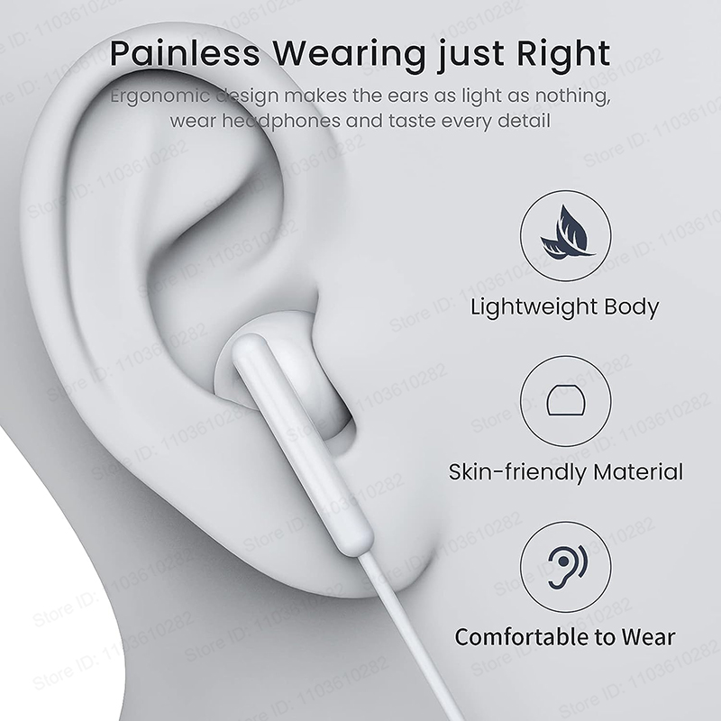 IPhone用有線インイヤーヘッドセット,16 pro ma - Wired Earphone Lightning のレビューと価格