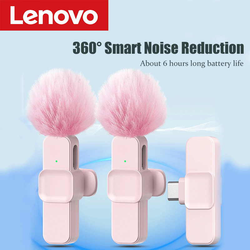 Lenovo ピンク ワイヤレスラベリアマイク iPhone - Android Tablet Gaming Accessories のレビューと価格
